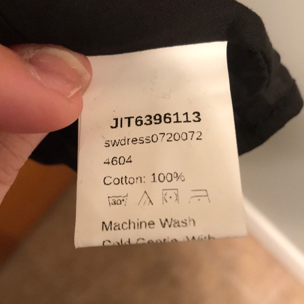 Peasant style black mini dress - Picture 9 of 10